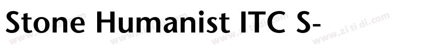 Stone Humanist ITC S字体转换